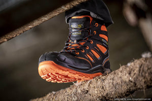 Buckbootz BVIZ2 S7S SC 360° High Visibility Metal - Free Waterproof Safety Boot - BVIZ2YLBK-07 - Buckbootz - Trade Counter Direct