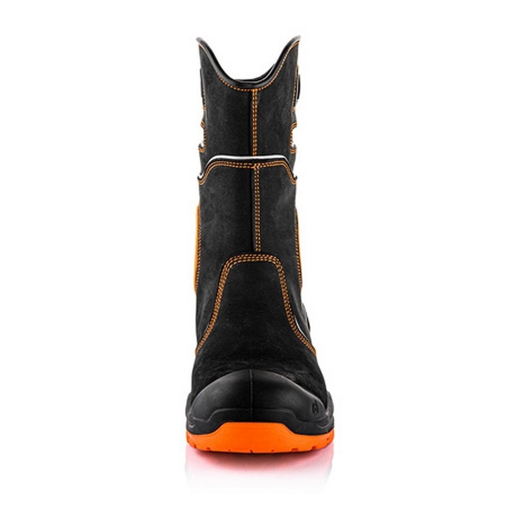 Buckbootz BVIZ5BKOR Buckzviz Rigger Boot – Black / Hi - Vis Orange - BVIZ5BKOR-06 - Buckbootz - Trade Counter Direct