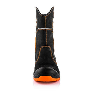 Buckbootz BVIZ5BKOR Buckzviz Rigger Boot – Black / Hi - Vis Orange - BVIZ5BKOR-06 - Buckbootz - Trade Counter Direct