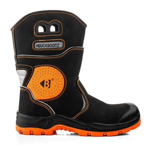 Buckbootz BVIZ5BKOR Buckzviz Rigger Boot – Black / Hi - Vis Orange - BVIZ5BKOR-06 - Buckbootz - Trade Counter Direct
