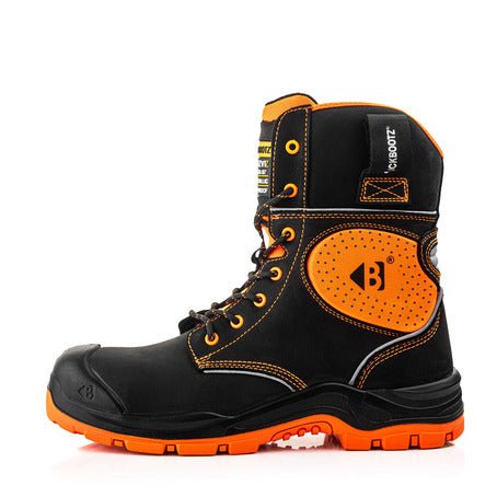 Buckbootz BVIZ6 Buckzviz S7S High-Leg Safety Boots – Black/Hi-Vis Orange – product image 2