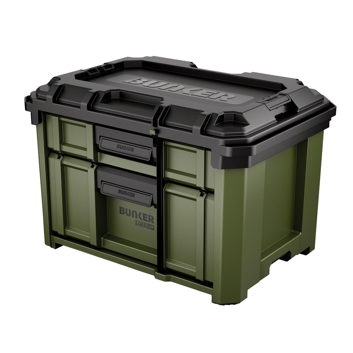 BUNKER Load-Up Stacking 2 Drawer Tool Box, 570mm – Trade Counter Direct
