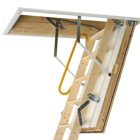 TB Davies LuxFold 3 Section Timber Loft Ladder With 87mm Insulated Hatch - 1530-010
