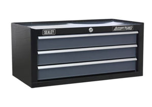 Sealey AP35TBCOMBO Tool Chest Combination 16 Drawer with Ball Bearing Slides - Black/Grey & 468pc Tool Kit