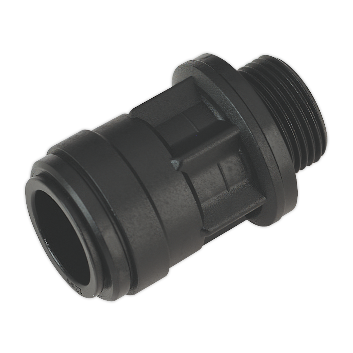 Sealey CAS22SA Straight Adaptor 22mm 3/4"BSP Pack of 2 (John Guest Speedfit® - PM012216E)