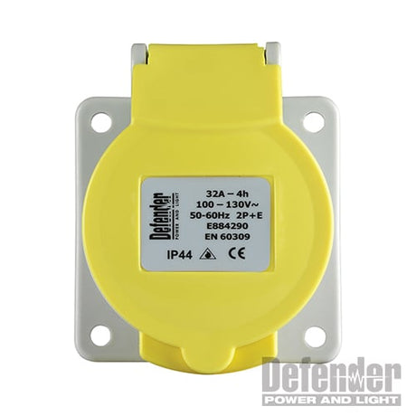 Defender 110V Panel Socket 32A - E884290 - E884290 - Defender - Trade Counter Direct