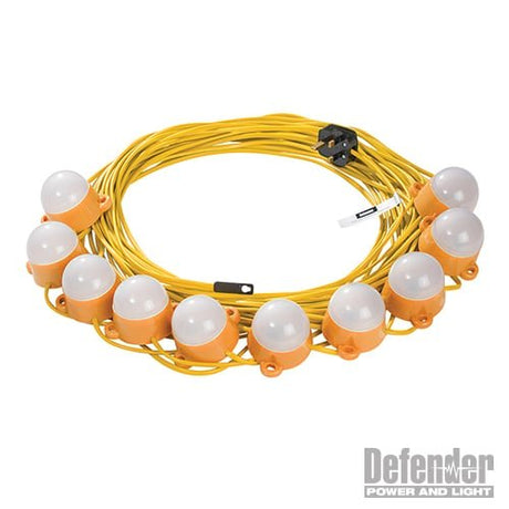 Defender 22m LED Encapsulated Festoon String Lights 50W 240V 50W - E89817 - E89817 - Defender - Trade Counter Direct