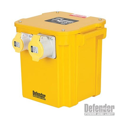 Defender 5kVA Portable Transformer 16A / 32A 110V 16A/32A - E205042 - E205042 - Defender - Trade Counter Direct