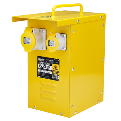 Defender E205062 110V 5kVA Metal Heater Transformer, 16A / 32A - DR-34929 - Defender - Trade Counter Direct