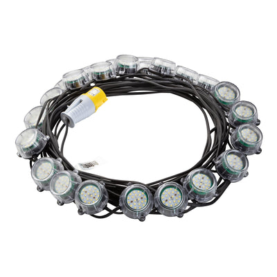 Defender E89355 120W Heavy Duty LED Encapsulated Festoon String Lights, 50m - DR-34883 - Defender - Trade Counter Direct