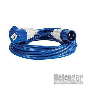 Defender Extension Lead Blue 4mm2 32A 14m 230V - E85243 - E85243 - Defender - Trade Counter Direct