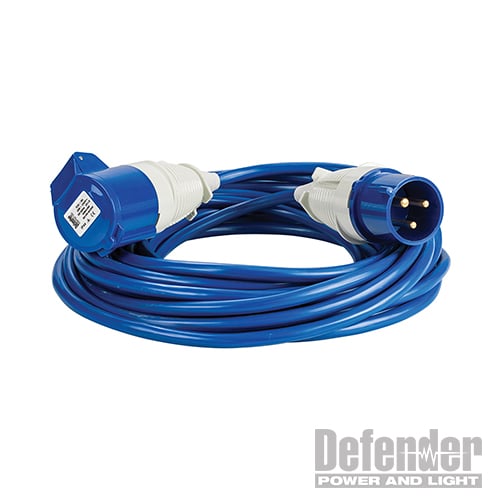 Defender Extension Lead Blue 4mm2 32A 14m 230V - E85243 - E85243 - Defender - Trade Counter Direct