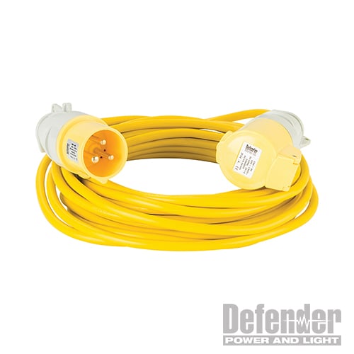 Defender Loose Lead Yellow 1.5mm2 10m 110V - E85118 - E85118 - Defender - Trade Counter Direct