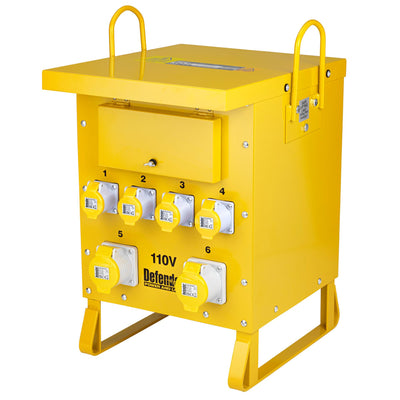 Defender ZE210022 10kVA Single Phase Transformer, 16A / 32A - DR-34959 - Defender - Trade Counter Direct