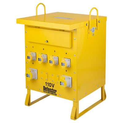 Defender ZE210027 110V 10kVA 3-Phase Transformer, 16A/32A - DR-34886 - Defender - Trade Counter Direct