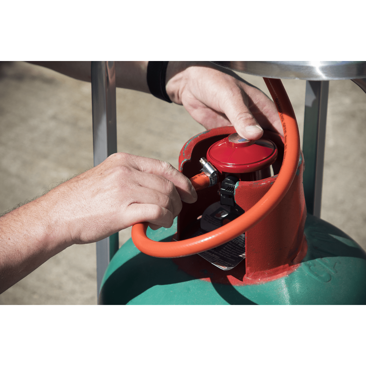 Dellonda 13kW Stainless Steel Commercial Gas Outdoor Garden Patio Heater, Wheels - DG2 - DG2 - Sealey Tools UK - Trade Counter Direct