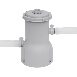 Dellonda 15ft Ø450cm Round Garden Kids Paddling Swimming Pool & Pump Grey Rattan - DL18 - DL18 - Sealey Tools UK - Trade Counter Direct