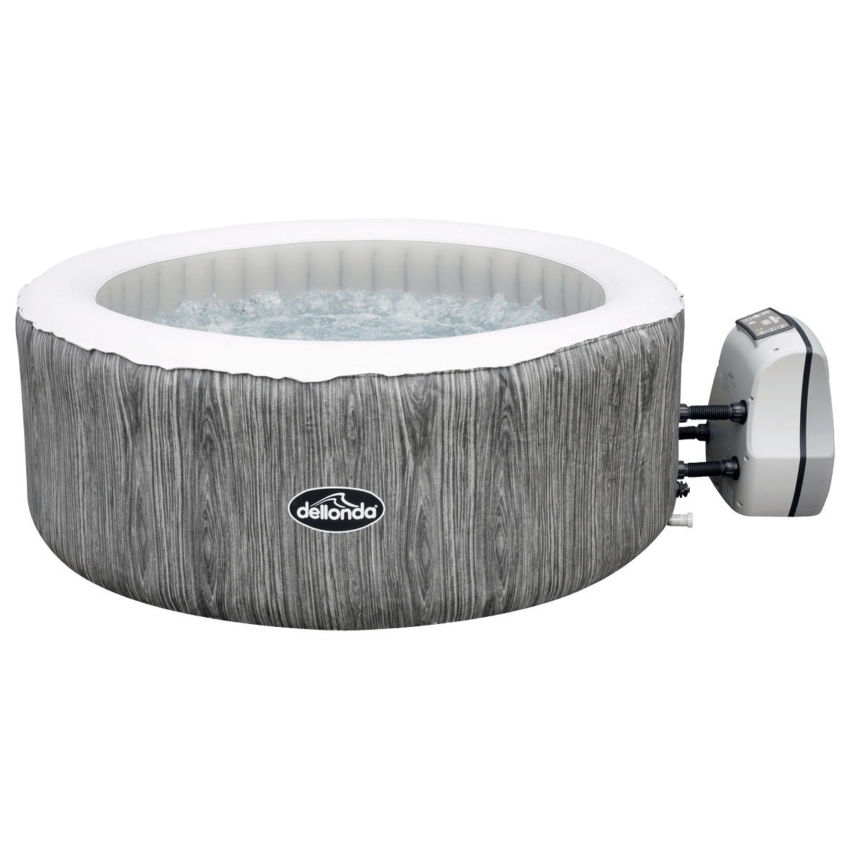 Dellonda 2 - 4 Person Inflatable Hot Tub Spa with Smart Pump - Wood Effect - DL88 - DL88 - Sealey Tools UK - Trade Counter Direct