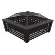 Dellonda 35" Square Outdoor Fire Pit, Black - DG43 - DG43 - Sealey Tools UK - Trade Counter Direct