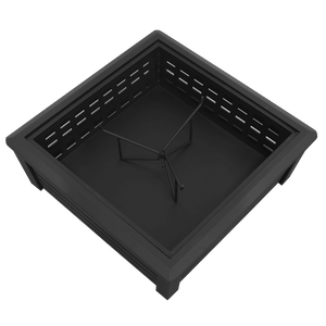 Dellonda 35" Square Outdoor Fire Pit, Black - DG43 - DG43 - Sealey Tools UK - Trade Counter Direct