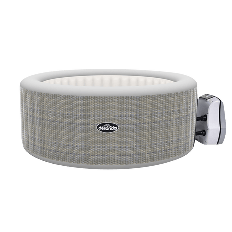 Dellonda 4 - 6 Person Inflatable Hot Tub Spa with Smart Pump - Rattan Effect - DL91 - DL91 - Sealey Tools UK - Trade Counter Direct