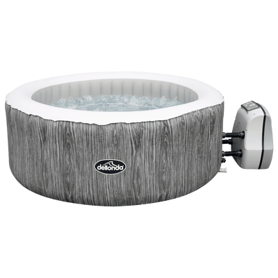 Dellonda 4 - 6 Person Inflatable Hot Tub Spa with Smart Pump - Wood Effect - DL89 - DL89 - Sealey Tools UK - Trade Counter Direct