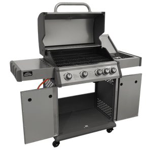 Dellonda 4+1 Burner Deluxe Gas BBQ Grill, Stainless Steel, Side Burner, Ignition - DG17 - DG17 - Sealey Tools UK - Trade Counter Direct