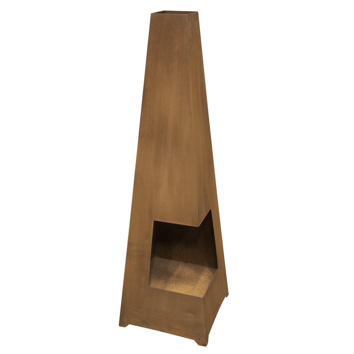 Dellonda Chiminea, Wood Burner, Heater for Outdoors W45cm x H150cm, Corten Steel - DG106 - DG106 - Sealey Tools UK - Trade Counter Direct