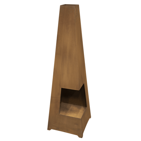 Dellonda Chiminea, Wood Burner, Heater for Outdoors W45cm x H150cm, Corten Steel - DG106 - DG106 - Sealey Tools UK - Trade Counter Direct