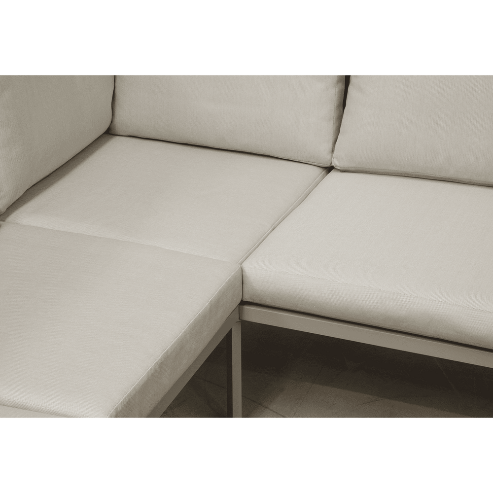 Dellonda Fusion 4 Piece Outdoor Garden Corner Sofa & Coffee Table Set, Aluminium - DG57 - DG57 - Sealey Tools UK - Trade Counter Direct