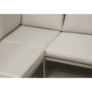 Dellonda Fusion 4 Piece Outdoor Garden Corner Sofa & Coffee Table Set, Aluminium - DG57 - DG57 - Sealey Tools UK - Trade Counter Direct