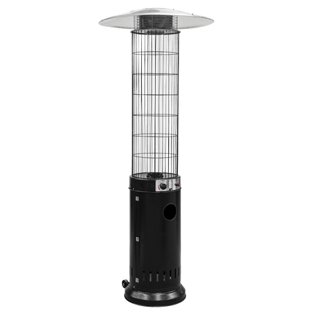 Dellonda Gas Patio Heater 13kW for Commercial & Domestic Use, Black - DG124 - DG124 - Sealey Tools UK - Trade Counter Direct
