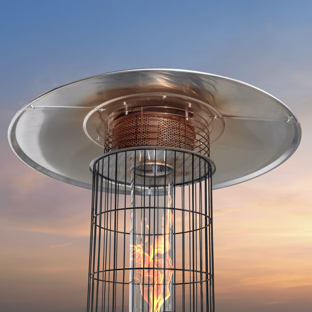 Dellonda Gas Patio Heater 13kW for Commercial & Domestic Use, Black - DG124 - DG124 - Sealey Tools UK - Trade Counter Direct