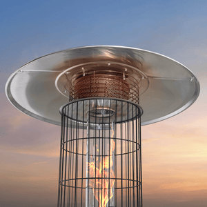 Dellonda Gas Patio Heater 13kW for Commercial & Domestic Use, Black - DG124 - DG124 - Sealey Tools UK - Trade Counter Direct