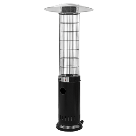 Dellonda Gas Patio Heater 13kW for Commercial & Domestic Use, Black - DG124 - DG124 - Sealey Tools UK - Trade Counter Direct