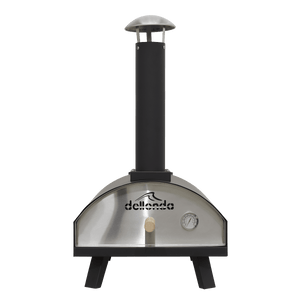 Dellonda Portable Wood - Fired 14" Pizza Oven and Smoking Oven, Black/Stainless Steel - DG10 - DG10 - Sealey Tools UK - Trade Counter Direct