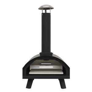 Dellonda Portable Wood - Fired 14" Pizza Oven and Smoking Oven, Black/Stainless Steel - DG10 - DG10 - Sealey Tools UK - Trade Counter Direct