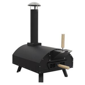 Dellonda Portable Wood - Fired 14" Pizza Oven and Smoking Oven, Black/Stainless Steel - DG10 - DG10 - Sealey Tools UK - Trade Counter Direct