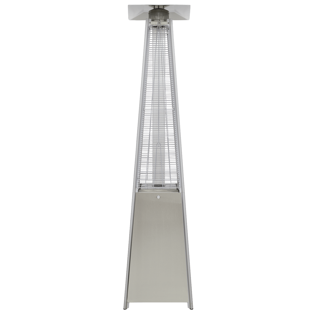Dellonda Pyramid Gas Patio Heater 13kW Commercial/Garden Use, Stainless Steel - DG99 - DG99 - Sealey Tools UK - Trade Counter Direct