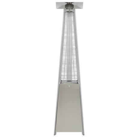 Dellonda Pyramid Gas Patio Heater 13kW Commercial/Garden Use, Stainless Steel - DG99 - DG99 - Sealey Tools UK - Trade Counter Direct