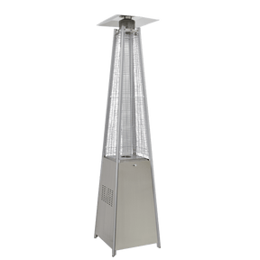 Dellonda Pyramid Gas Patio Heater 13kW Commercial/Garden Use, Stainless Steel - DG99 - DG99 - Sealey Tools UK - Trade Counter Direct