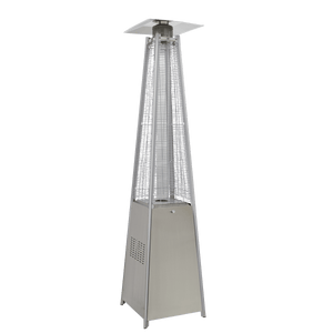 Dellonda Pyramid Gas Patio Heater 13kW Commercial/Garden Use, Stainless Steel - DG99 - DG99 - Sealey Tools UK - Trade Counter Direct