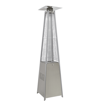 Dellonda Pyramid Gas Patio Heater 13kW Commercial/Garden Use, Stainless Steel - DG99 - DG99 - Sealey Tools UK - Trade Counter Direct