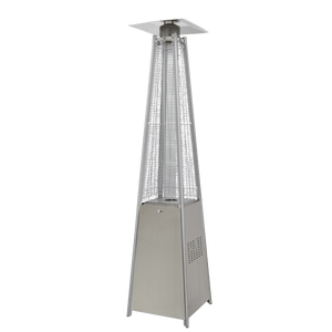 Dellonda Pyramid Gas Patio Heater 13kW Commercial/Garden Use, Stainless Steel - DG99 - DG99 - Sealey Tools UK - Trade Counter Direct