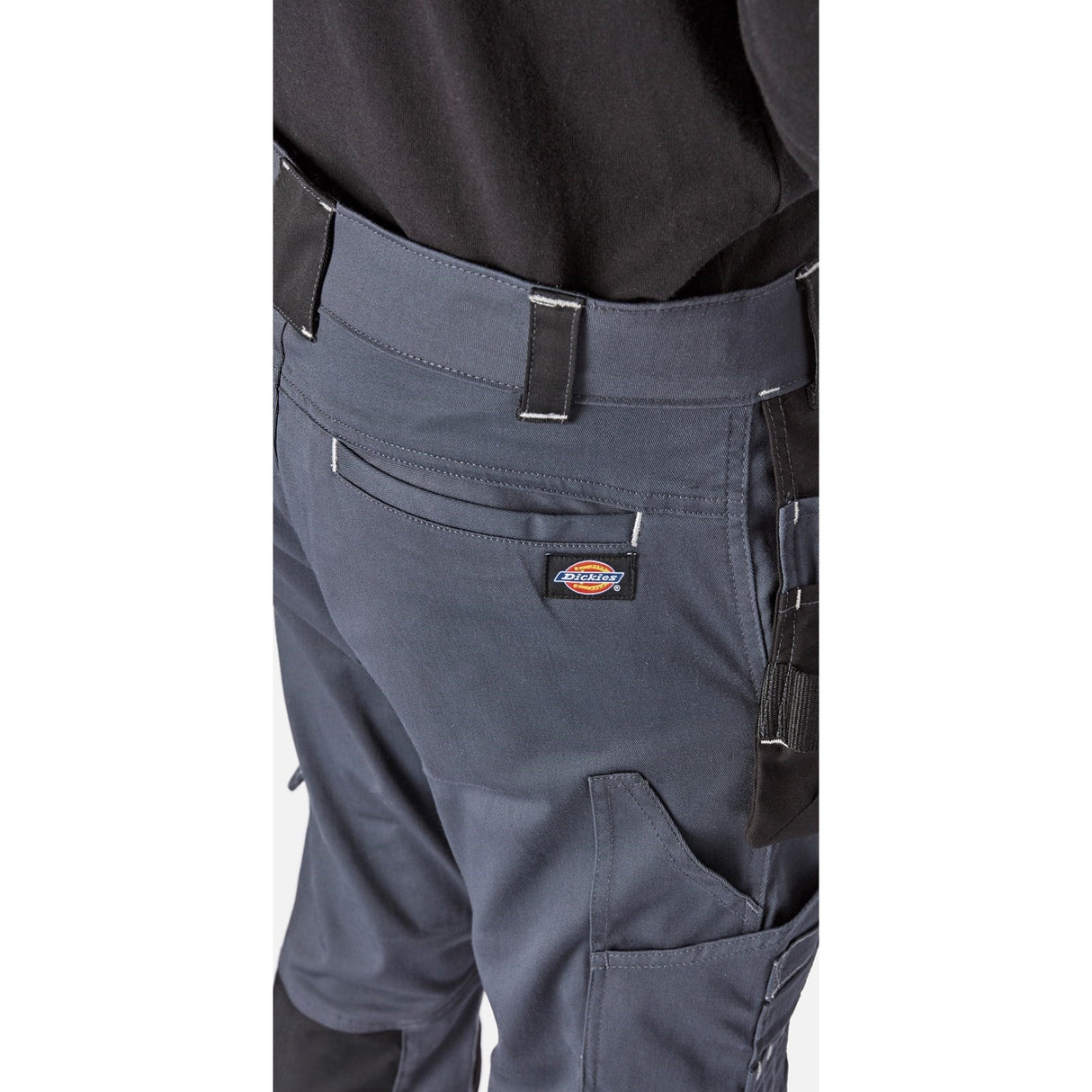 Dickies Holster Universal FLEX Trouser - Grey/Black - 30S Leg - 36222-67560-03 - Dickies - Trade Counter Direct