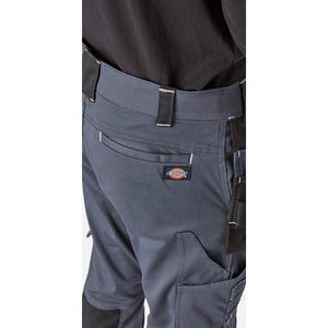 Dickies Holster Universal FLEX Trouser - Grey/Black - 30S Leg - 36222-67560-03 - Dickies - Trade Counter Direct