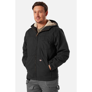 Dickies Sherpa Lined Duck Jacket - Rinsed Black (DK0A4XUXRBK1001) - 36232-67589-03 - Dickies - Trade Counter Direct