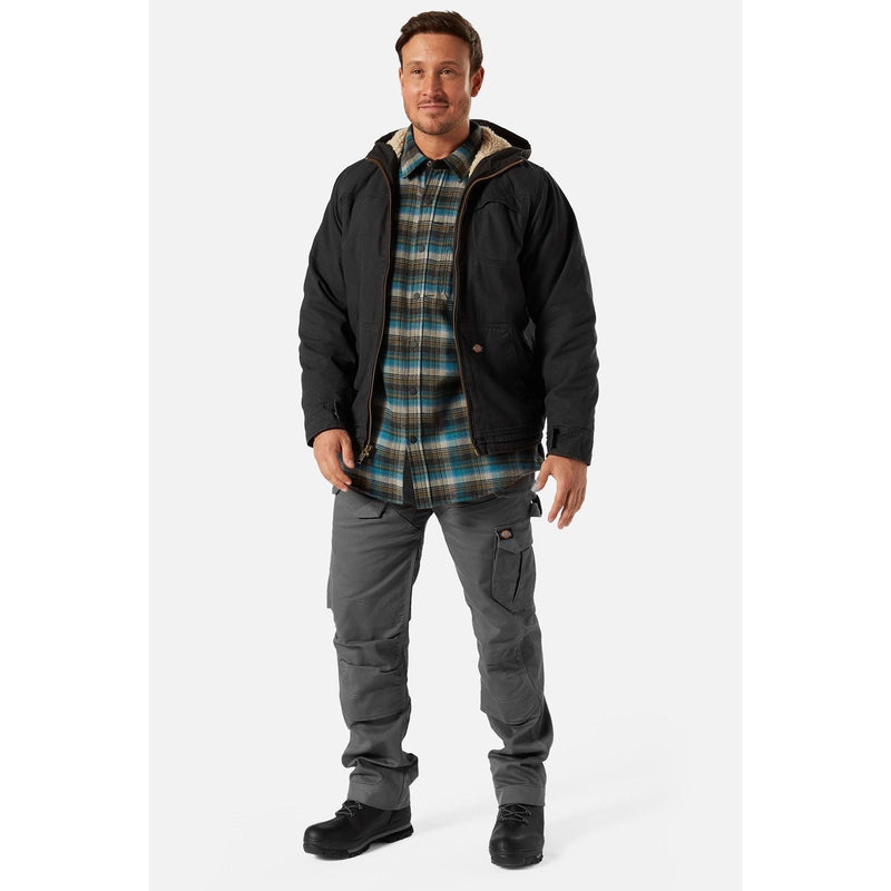 Dickies Sherpa Lined Duck Jacket - Rinsed Black (DK0A4XUXRBK1001) - 36232-67589-03 - Dickies - Trade Counter Direct