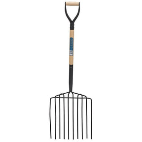 Draper 10PPF 10 Prong Potato Fork with Wood Shaft and MYD Handle - (34227) - DR-34227 - Draper - Trade Counter Direct