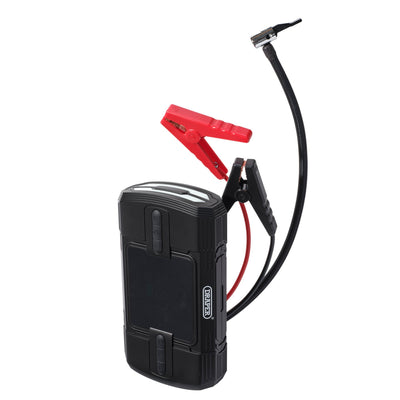 Draper 12V Lithium Jump Starter and Tyre Inflator, 1200A - DR-23722 - Draper - Trade Counter Direct